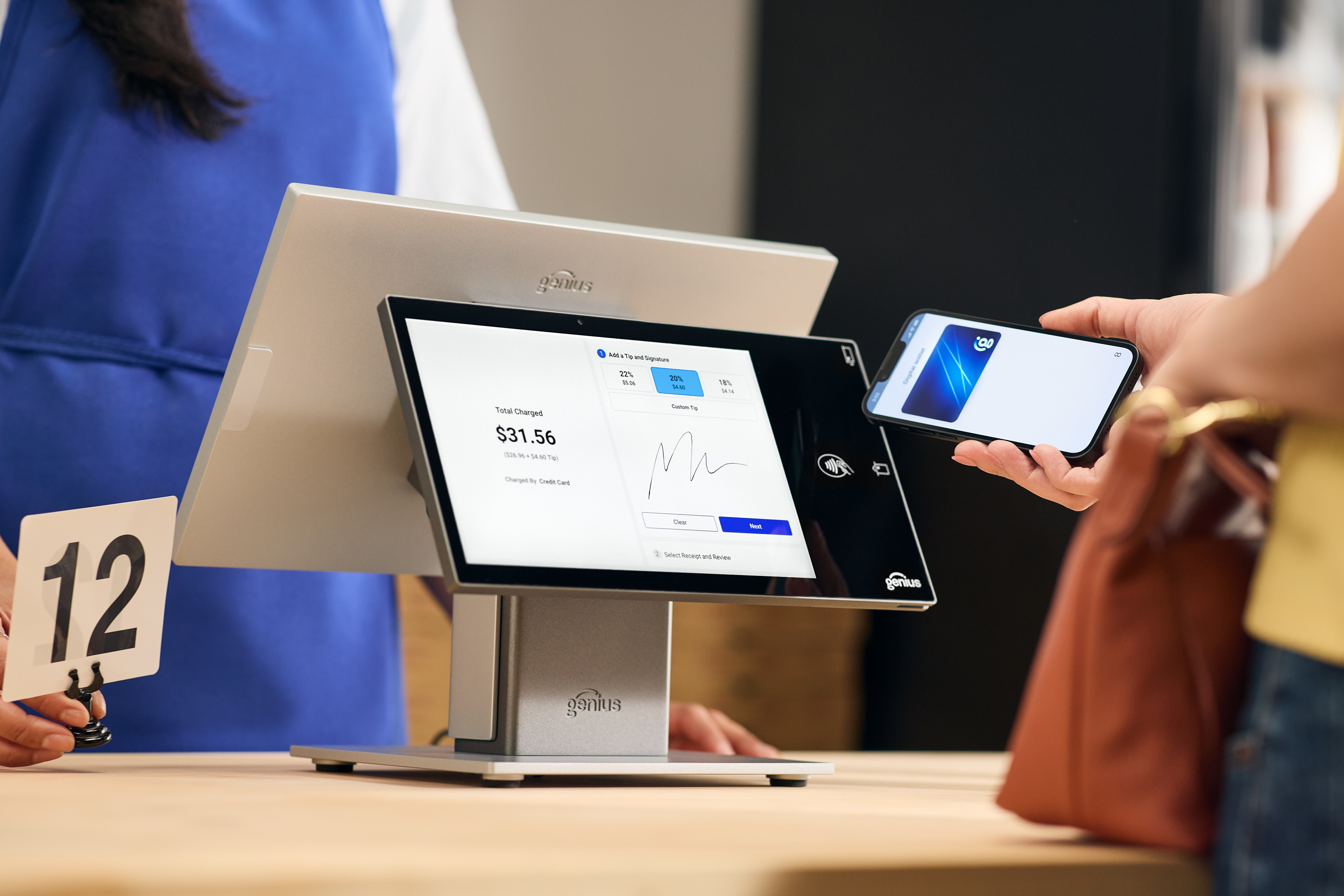 Genius point-of-sale terminal